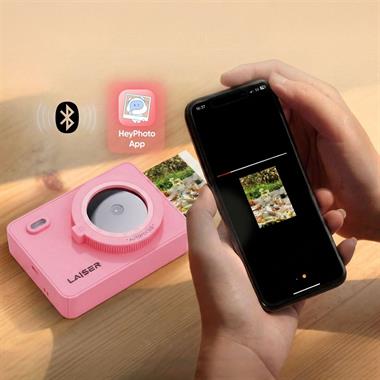 Laiser  Z5s İnstant Kamera ve Fotoğraf Yazıcısı - Şipşak Fotoğraf Makinesi -Pembe