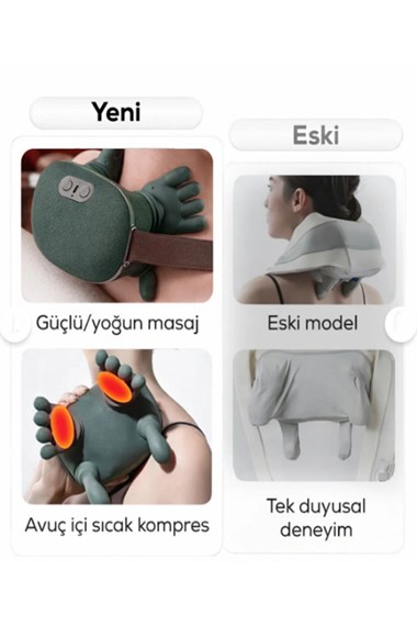 Laiser Isı Destekli Boyun Omuz ve Sırt,Derin Doku Masaj Cihazı