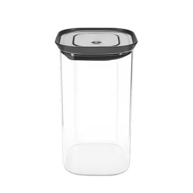 Lurch - 1,400 ml Borosilikat Cam Saklama Kabı, Paslanmaz Çelik Vakum Valfli Kapak - 240842