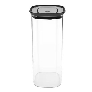 Lurch - 1,900 ml Borosilikat Cam Saklama Kabı, Paslanmaz Çelik Vakum Valfli Kapak - 240843