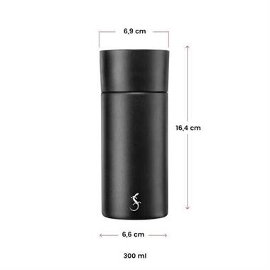 Lurch-  360° EDS Termos 300 ml Granit Gri, Paslanmaz Çelik - Çift Cidarlı, Sızdırmaz - 270988