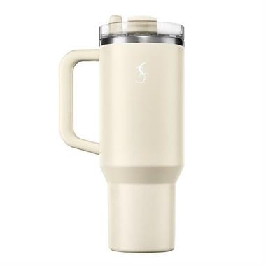 Lurch - “Big Cup” 1.2 L Fildişi, Paslanmaz Çelik Termos - Uzatılabilir Pipetli, Çift Cidarlı, Sızdırmaz - 270974