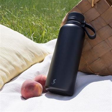 Lurch - “Outdoor” 1 L Mat Siyah, Paslanmaz Çelik Termos - Çift Cidarlı, Sızdırmaz - 270980