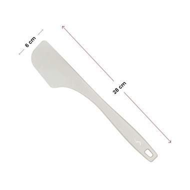Lurch - Platin Silikon  Hamur Kazıyıcı 28 cm Açık Gri - Yanmaz, Yapışmaz, Bükülmez, Çizmez, Tat ve Koku Bırakmaz - 240006