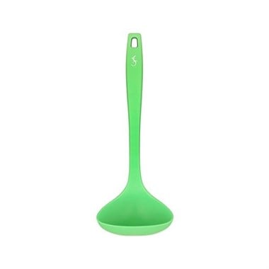 Lurch - Platin Silikon Çorba Kepçesi 28 cm Yeşil - Yanmaz, Yapışmaz, Bükülmez, Çizmez, Tat ve Koku Bırakmaz - 240092