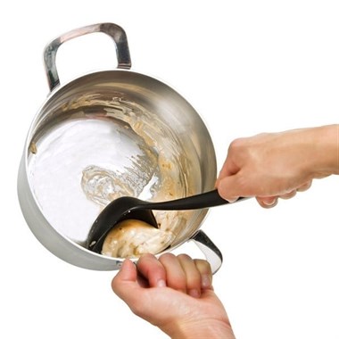 Lurch - Platin Silikon Çorba Kepçesi 28 cm Siyah - Yanmaz, Yapışmaz, Bükülmez, Çizmez, Tat ve Koku Bırakmaz - 240612