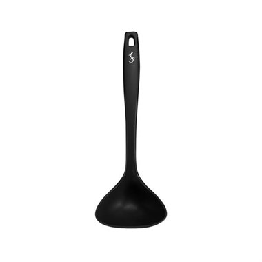 Lurch - Platin Silikon Çorba Kepçesi 28 cm Siyah - Yanmaz, Yapışmaz, Bükülmez, Çizmez, Tat ve Koku Bırakmaz - 240612