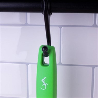 Lurch - Platin Silikon Delikli Spatula 32,5 cm Yeşil - Yanmaz, Yapışmaz, Bükülmez, Çizmez, Tat ve Koku Bırakmaz - 240083