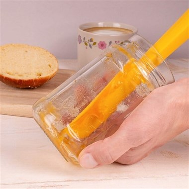 Lurch - Platin Silikon Mini Hamur Kazıyıcı 26 cm Sarı - Yanmaz, Yapışmaz, Bükülmez, Çizmez, Tat ve Koku Bırakmaz - 240045