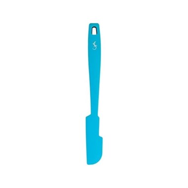 Lurch - Platin Silikon Mini Hamur Kazıyıcı 26 cm Mavi - Yanmaz, Yapışmaz, Bükülmez, Çizmez, Tat ve Koku Bırakmaz - 240105