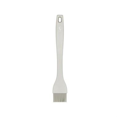 Lurch - Platin Silikon Pasta Fırçası  25,5 cm Açık Gri -  Yanmaz, Yapışmaz, Bükülmez, Çizmez, Tat ve Koku Bırakmaz - 240011