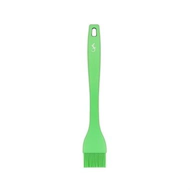 Lurch - Platin Silikon Pasta Fırçası 25,5 cm Yeşil - Yanmaz, Yapışmaz, Bükülmez, Çizmez, Tat ve Koku Bırakmaz - 240091