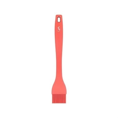 Lurch - Platin Silikon Pasta Fırçası 25,5 cm Somon - Yanmaz, Yapışmaz, Bükülmez, Çizmez, Tat ve Koku Bırakmaz - 240071