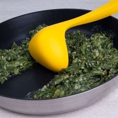 Lurch - Platin Silikon Sos Kepçesi 28 cm Sarı - Yanmaz, Yapışmaz, Bükülmez, Çizmez, Tat ve Koku Bırakmaz - 240055