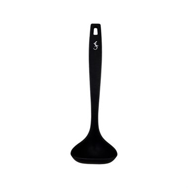 Lurch - Platin Silikon Sos Kepçesi 28 cm Siyah - Yanmaz, Yapışmaz, Bükülmez, Çizmez, Tat ve Koku Bırakmaz - 240615