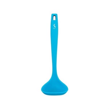 Lurch - Platin Silikon Sos Kepçesi 28 cm Mavi - Yanmaz, Yapışmaz, Bükülmez, Çizmez, Tat ve Koku Bırakmaz - 240115