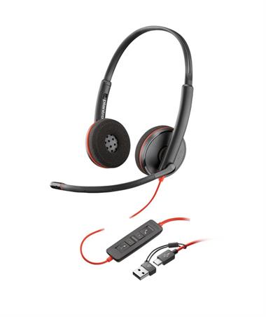 Poly BW 3220 Stereo USB-C HS +USB-C/A