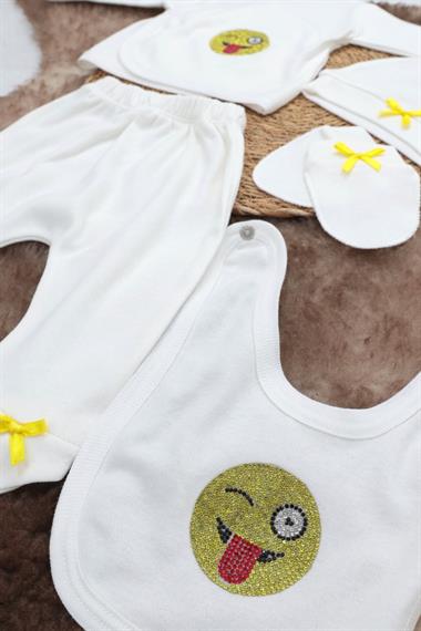 Sema Baby 5 Parça Hastane Çıkışı Zıbın Seti 0-3 Ay