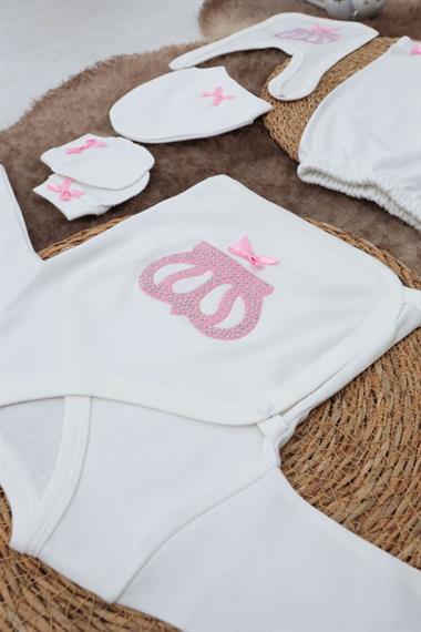 Sema Baby 5 Parça Hastane Çıkışı Zıbın Seti 0-3 Ay - Princess