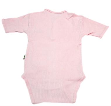Sema Baby Yarım Kol Kaşkorse Badi (Body) - Pembe  0-6 Ay