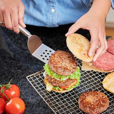 Rösle Spatula Açılı Paslanmaz Çelik Delikli 32 cm 12547