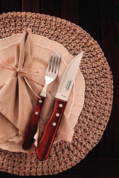 Tramontina 21116-075 Jumbo 13cm Kızıl Kahverengi Biftek Bıçağı