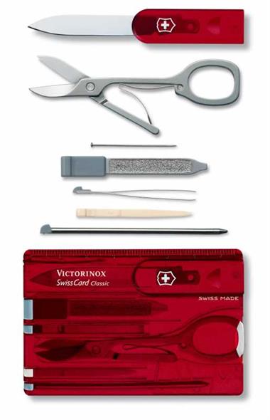 Victorinox 0.7100.T SwissCard Classic Ruby