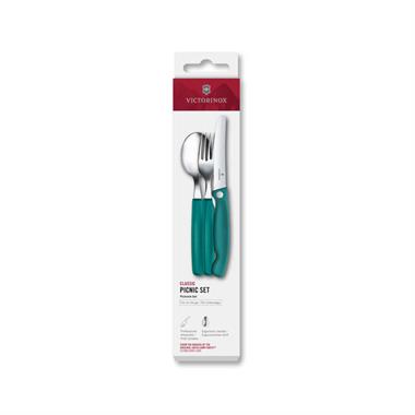 Victorinox 6.7194.3FC1 Swiss Classic 3lü Piknik Seti, Yeşil
