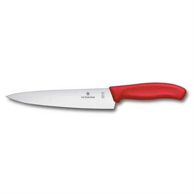 Victorinox 6.8001.19C1B 19cm Düz Şef Bıçağı, Kırmızı, Blisterli