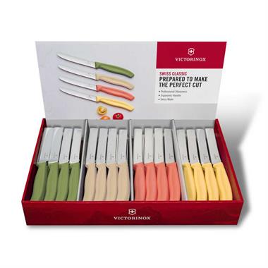 Victorinox 9.7056.80E1 Swiss Classic 11cm Tırtıklı Domates Bıçağı, 80li Stand