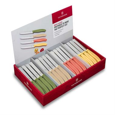 Victorinox 9.7056.80E1 Swiss Classic 11cm Tırtıklı Domates Bıçağı, 80li Stand