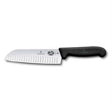 Victorinox Fibrox 17cm Santoku Bıçağı, Siyah, Blisterli