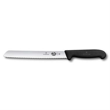 Victorinox Fibrox 21cm Tırtıklı Ekmek Bıçağı, Siyah, Blisterli