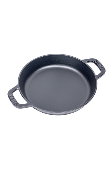Sürel 22 cm Yuvarlak Düz Tava Mat Siyah