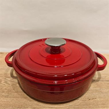 Sürel 24 cm Yuvarlak Sığ Tencere Degrade Kırmızı