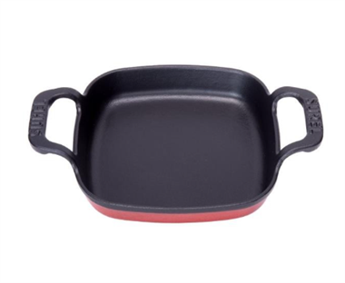 Sürel 16 cm Kare Düz Sahan Parlak Kırmızı