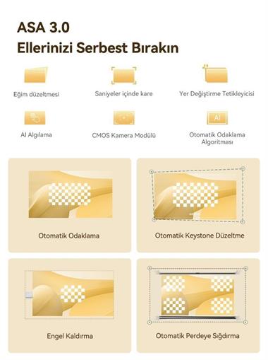 Wanbo Dali 1 Taşınabilir Projeksiyon Cihazı Bluetooth Hoparlör Modlu