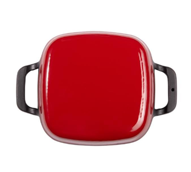 Sürel 16 cm Kare Düz Sahan Parlak Kırmızı