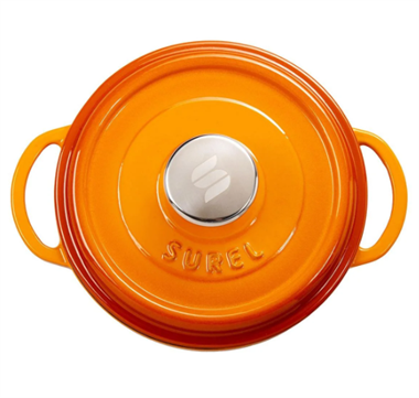 Sürel 20 cm Yuvarlak Tencere Degrade Turuncu