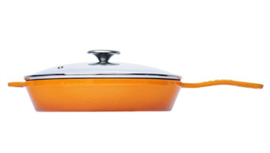 Sürel 28 cm Yuvarlak Cam Kapaklı Tava