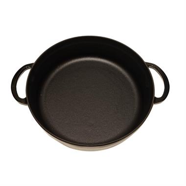 Sürel 24 cm Yuvarlak Sığ Tencere Parlak Siyah