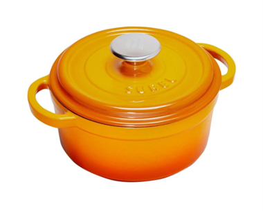 Sürel 20 cm Yuvarlak Tencere Degrade Turuncu