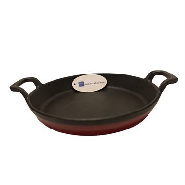 Sürel 22 cm Yuvarlak Düz Sahan Saten Bordo