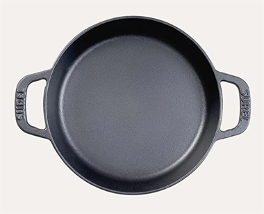 Sürel 18 cm Yuvarlak Düz Sahan Mat Siyah