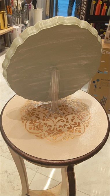 El boyama ahşap obje çapı 28cm