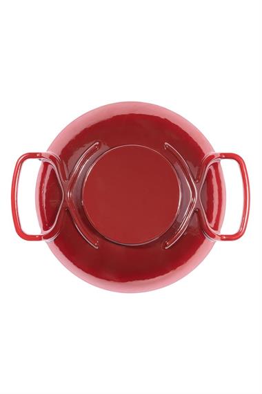 Sürel 28 cm Yuvarlak Wok Tava Degrade Kırmızı