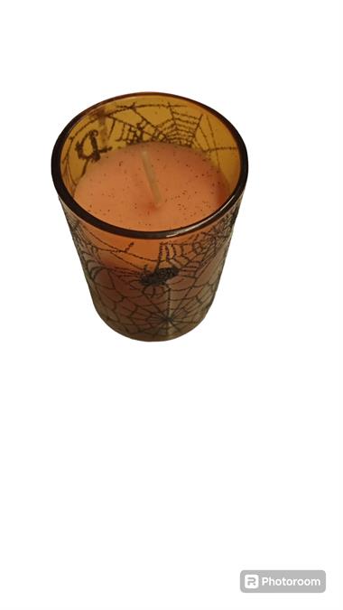 Camda Cadılar Bayramı mumları 5cmx6cm