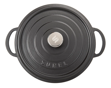 Sürel 32 cm Yuvarlak Tencere Mat Siyah