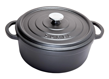 Sürel 32 cm Yuvarlak Tencere Mat Siyah