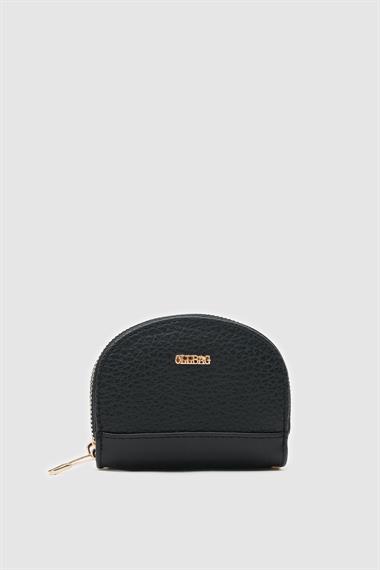 OLLBAG Jefece Siyah Renk Naturel Desen Çanta Cüzdan